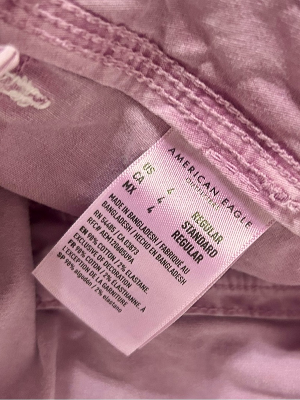 American Eagle Outfitters Purple Cargo Pants - Picture 2 of 6